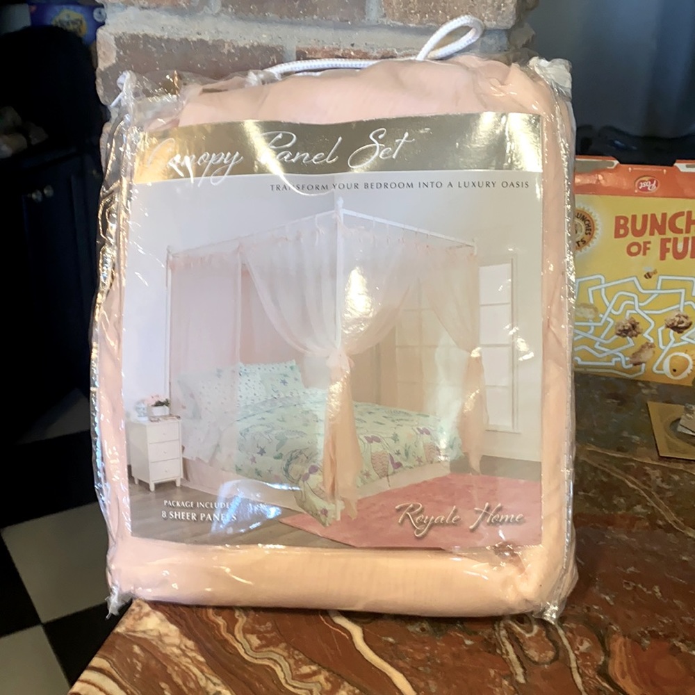 Canopy bed curtain set by Royal Home